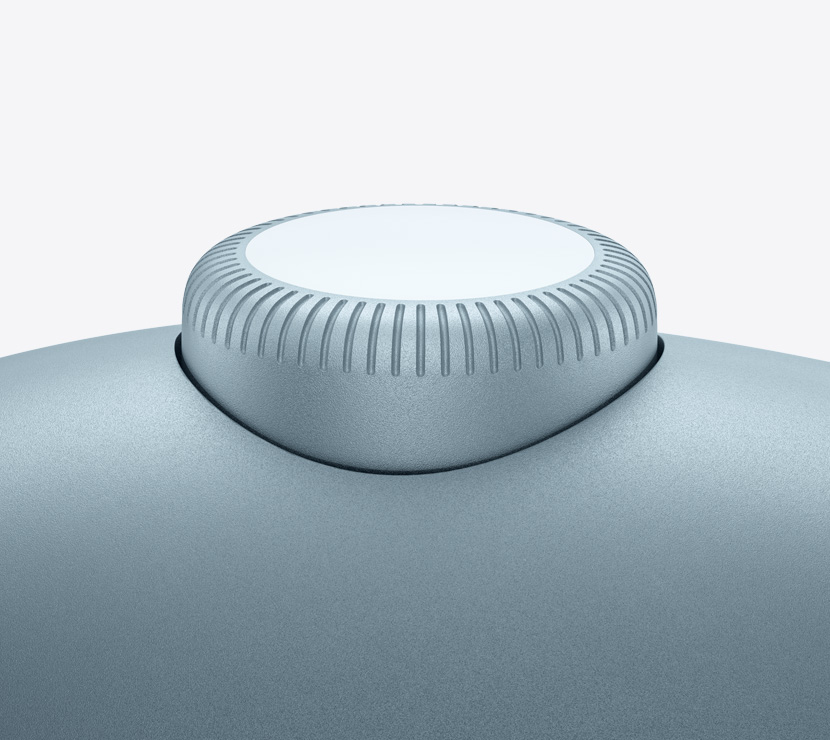 سماعات الرأس AirPods Max 2، لون أزرق، تفاصيل التاج الرقمي