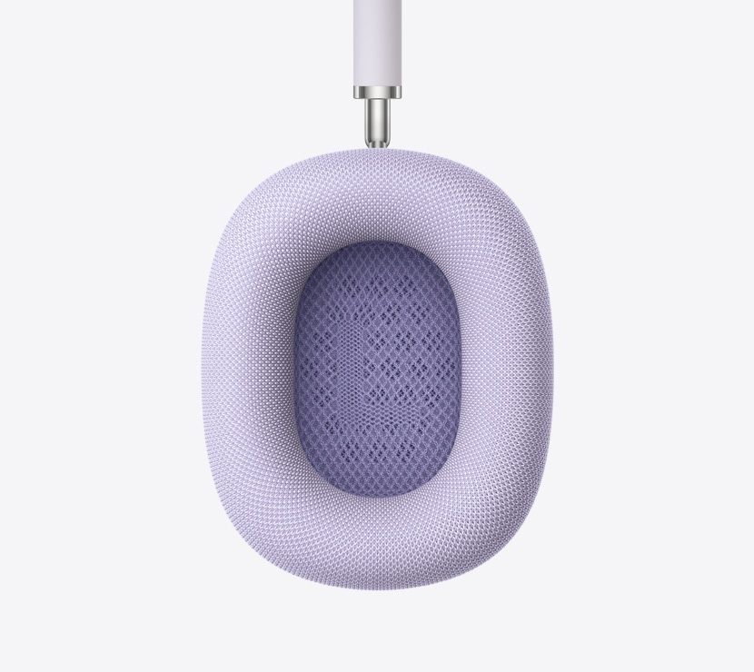 سماعات الرأس AirPods Max 2، لون ليلكي، تفاصيل بطانة الأذنين الداخلية